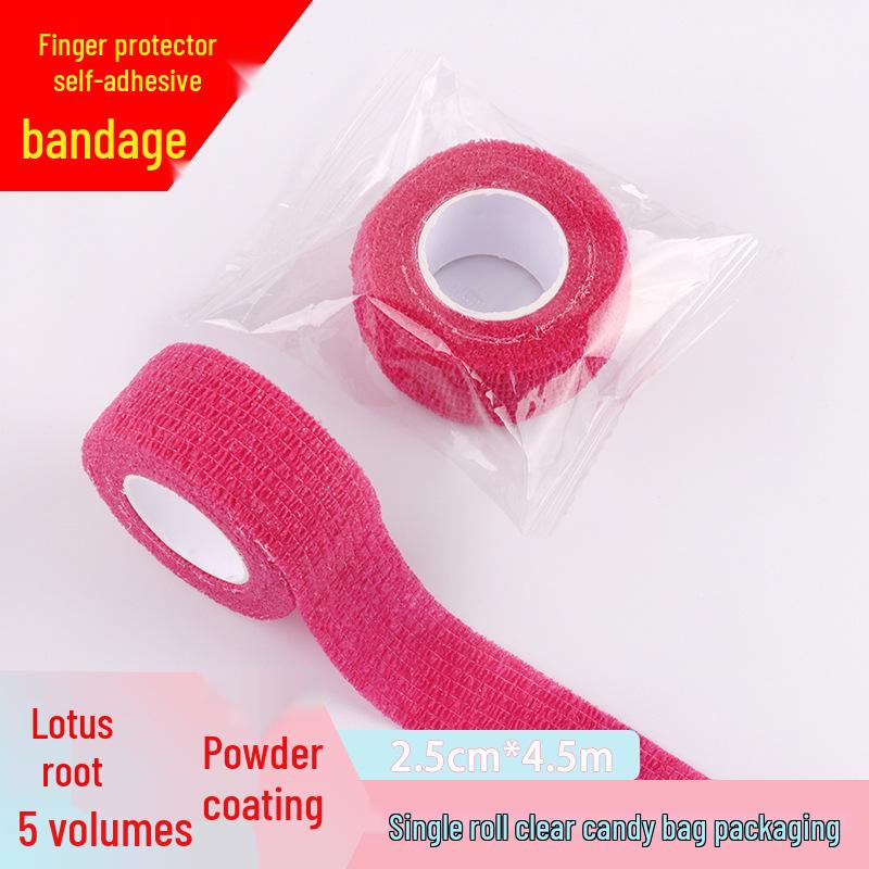Sports Finger Protector Self-Adhesive Bandage: Finger Wrap Tape & Wrist Support for Basketball/Badminton