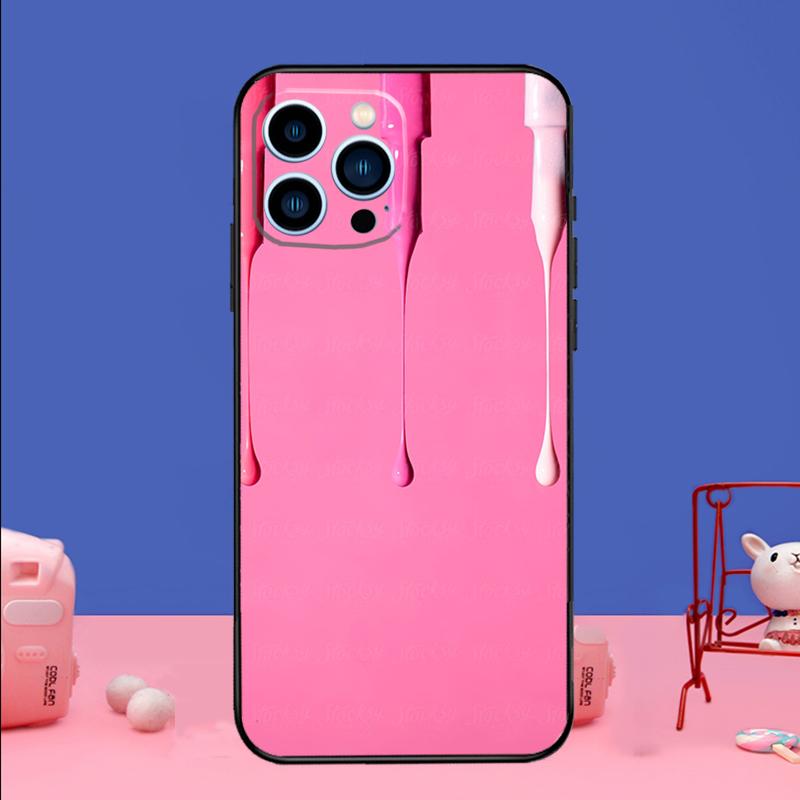 Beautiful Nail Polish Enamel Color Phone Case For iPhone 17 16 14 13 12 11 15 Pro Max mini 15 16 Plus 16e 17 Air Bumper Cover