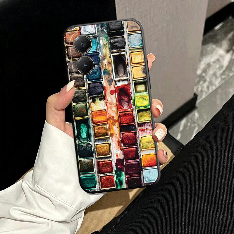 Watercolors Set Paint Palette Soft Phone Case for Xiaomi Poco X5 X6 X7 X8 Pro Max X3 F7 F8 Ultra M8 M7 M6 M5 Redmi 15 15C 14C 13