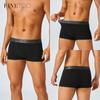 Men Pure Cotton Boxer Brief Soft and Breathable Underwear Sweat Absorbing and Antibacterial Panties S-XXL