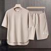 Men's Trendy Summer Sports Suit: Casual Short Sleeve & Shorts Two-Piece Set