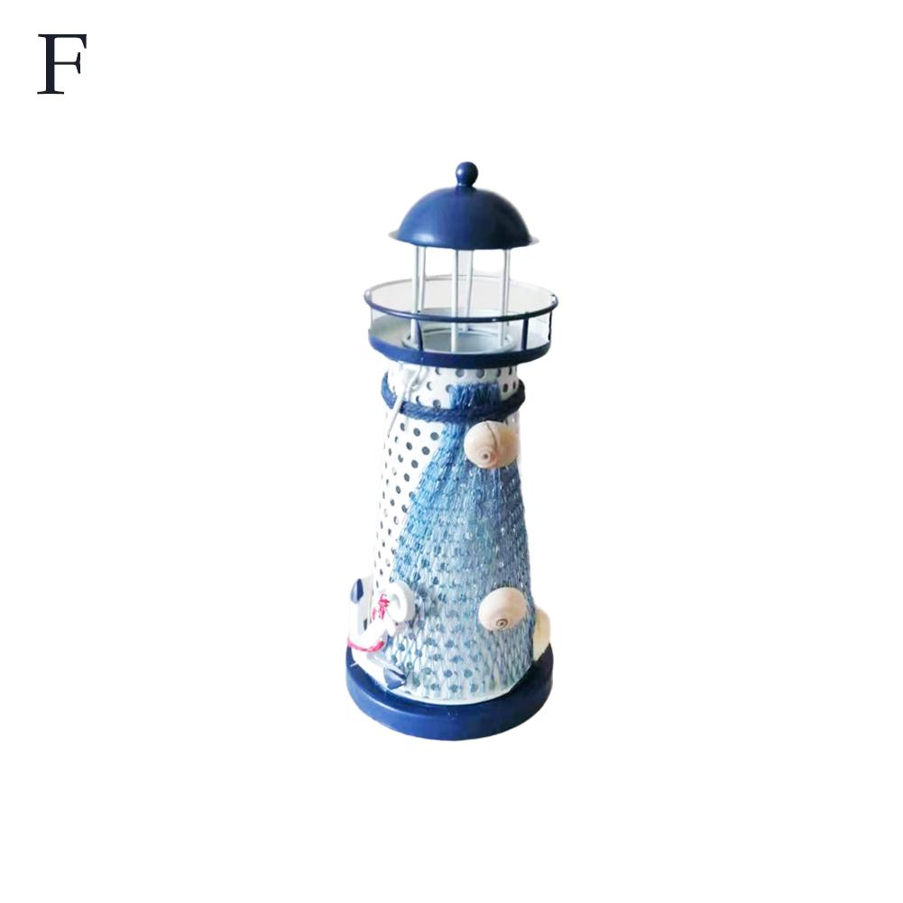 Mediterranean Style Small Lighthouse Sea Decoration Crafted Light Tower Home DecorationCreative Gifts Nautical Themed Adorn