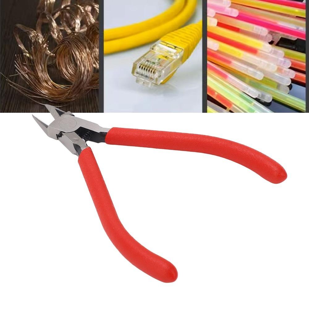 Chrome-Vanadium Steel Side Cutters Reset Spring Wire Cutting Pliers For Electronics Repair