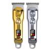 Men's Portable Electric Hair Clippers with Digital Display for Carving and Bald Styles