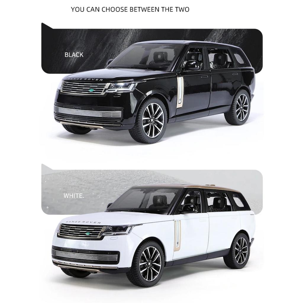 Масштаб 1/24 Land Rover Range Rover SV2022 литая модель автомобиля внедорожник звук и свет подарки для детей подарки с детьми
