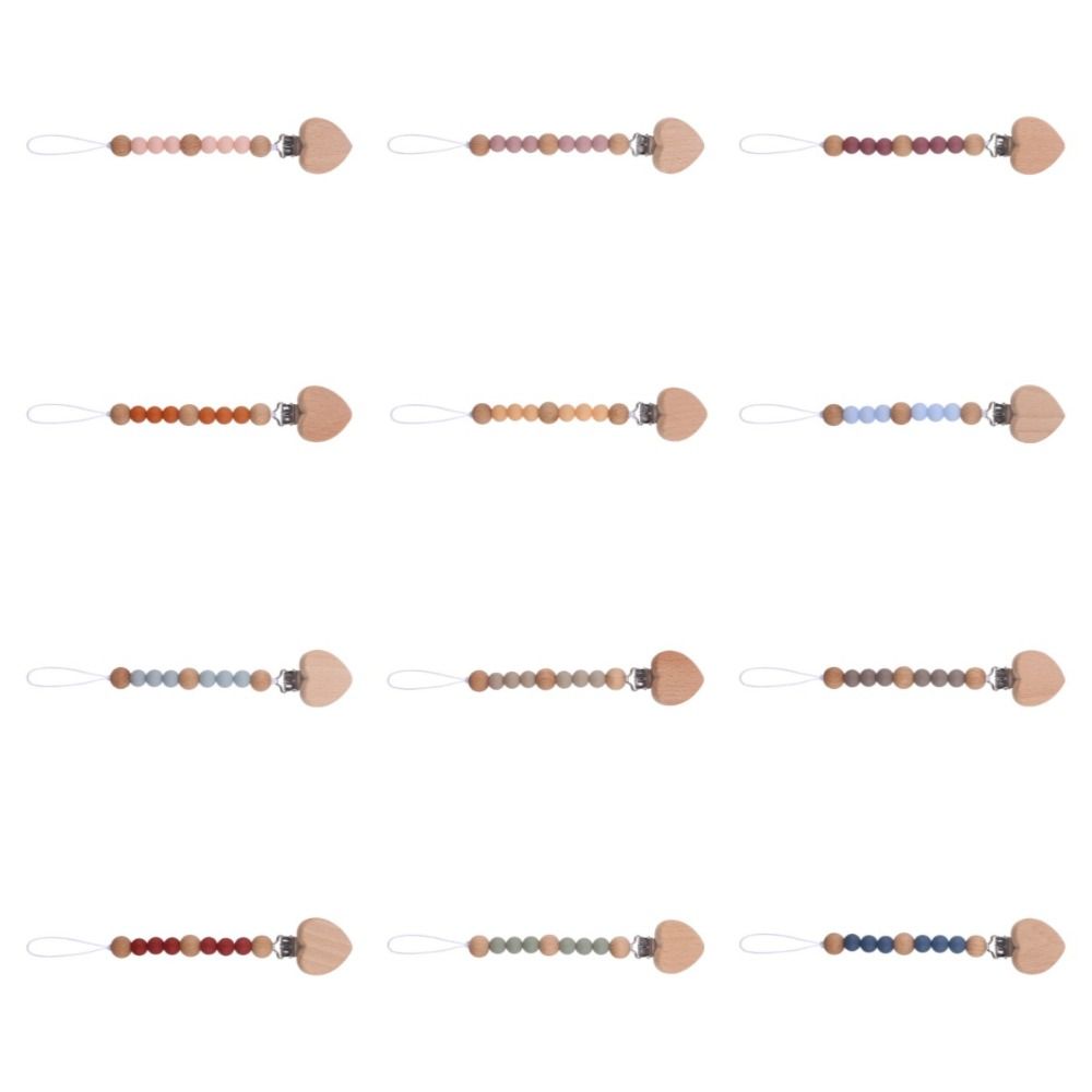 Деревянная цепочка для детской соски, зажимы для пустышек, детские игрушки-прорезыватели, ремни, держатель для соски, зажимы для детей