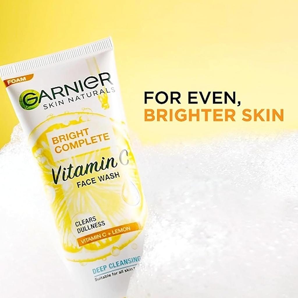 Garnier Skin Naturals, Гель для умывания, Очищающий и осветляющий, Bright Complete, 100 г