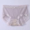 Lace Underwear Women's Summer Thin 5A Antibacterial Sexy Briefs Pure Desire for Girls Pantymesh Seamless Underwear