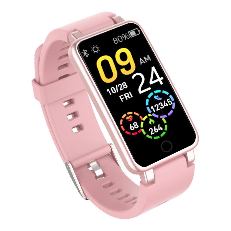 C2plus Smart Bracelet Водонепроницаемый Большой Аккумулятор Bluetooth Шагомер Частота Пульса Артериальное Давление Кислород Крови Музыка Погода Спортивный Браслет