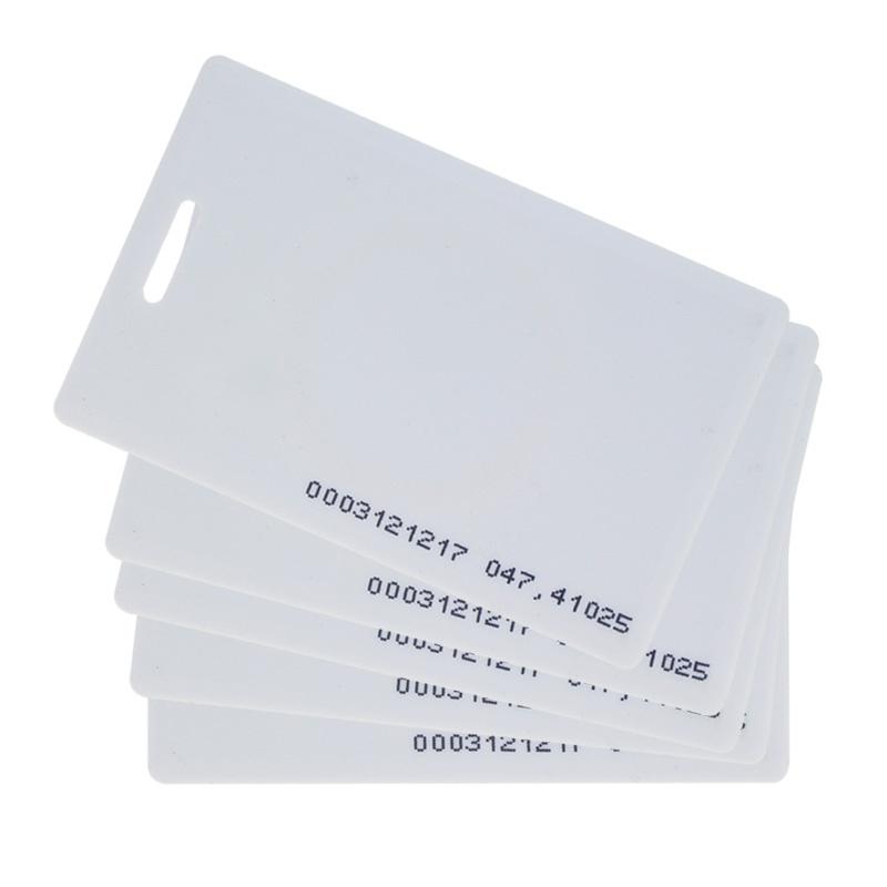 100 шт. 125 кГц RFID толстая карта TK4100 ID смарт-карта бесконтактная карта контроля доступа 1,8 мм с высоким качеством