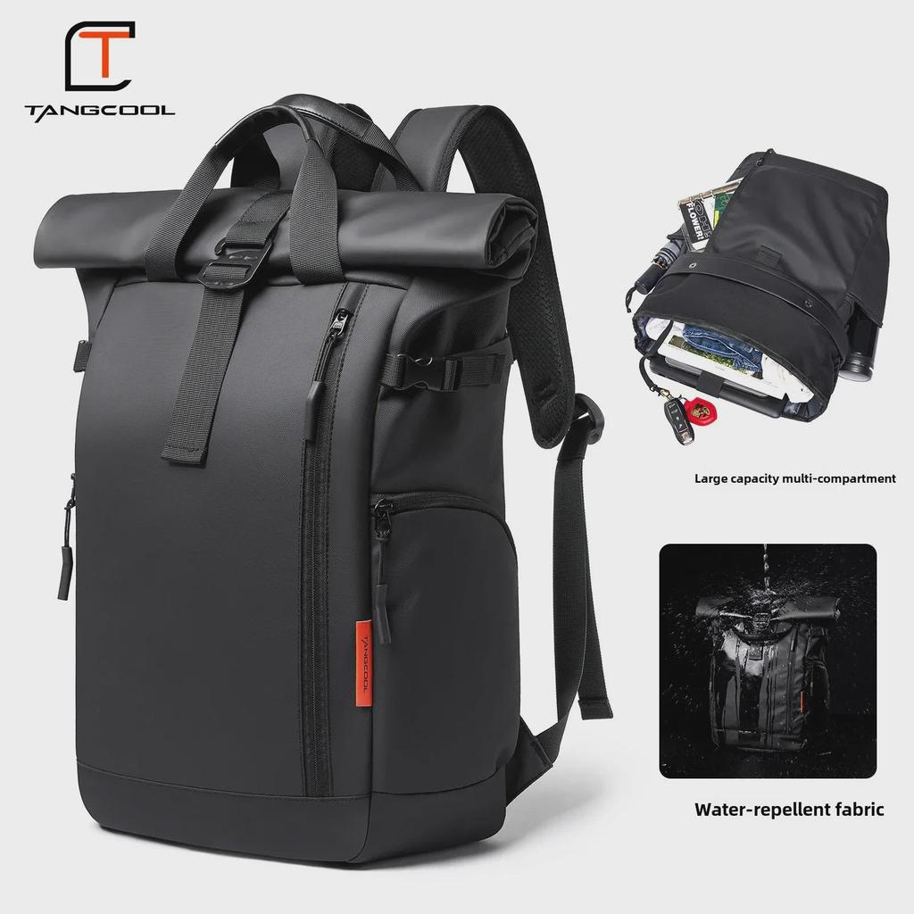 Men's High-End Fashion Laptop Backpack - Large Capacity, Waterproof Oxford Cloth, Stylish Schoolbag