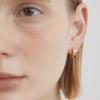 Halden Wave Ring One Touch Earrings (E042_gold)