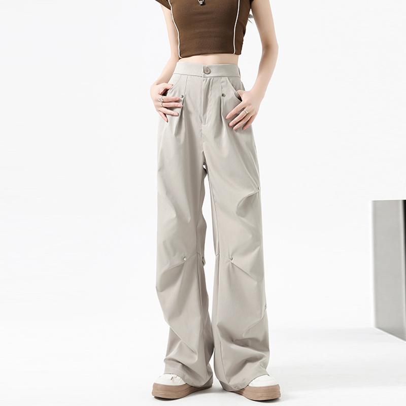 Женские теплые брюки-карго с флисовой подкладкой, свободные повседневные брюки прямого покроя с высокой талией, модные и удобные спортивные брюки