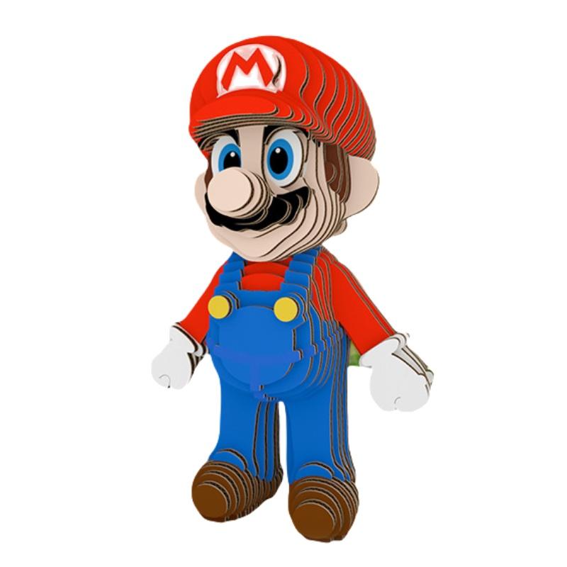 Бумажная 3D головоломка Марио для детей, Оптом, Развивающая игрушка