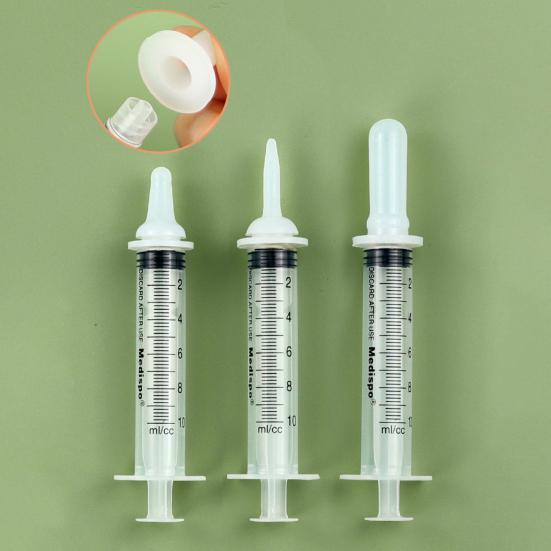 Pet Feeding Bottles Kit Accurate Measurement Marks Safe Silicone Nipple Easy To Clean Syringes Feeder for Kitten Puppy Nursing