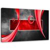Canvas Print Abstract Red Grey