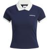 Оригинальная женская спортивная футболка поло с коротким логотипом Ss25, облегающего кроя, KF9610