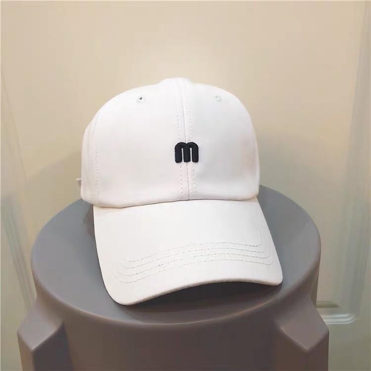 Шикарная бежевая бейсболка в корейском стиле с буквой M для женщин, кепка от солнца
