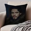 RRobb StarkHeroic Linen Cushion Cover Pillowcase Antidustmite Invisible Zipper Short Plush Sofa Cushion
