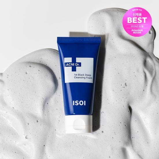 isoi Acne Doctor 1st Black Глубокоочищающая пенка 75 мл