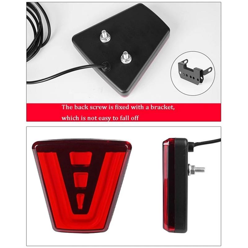 1 шт. Светодиодный стоп-сигнал в стиле F1 Универсальный автомобильный задний ходовой противотуманный пилотный фонарь Задний третий стоп-сигнал Сигнальная лампа Для Авто Мото 12 В