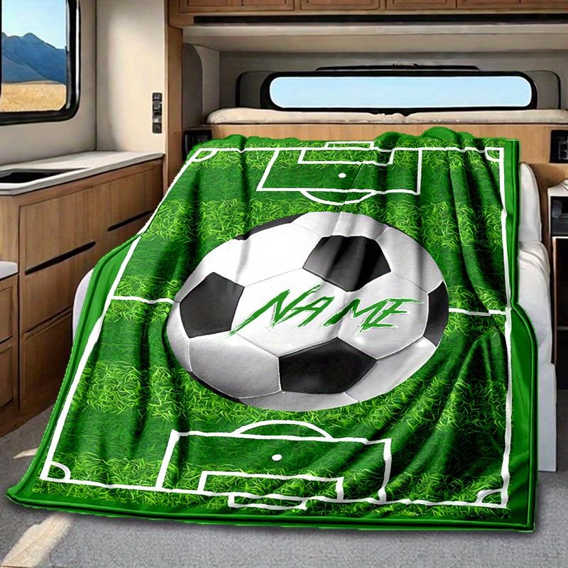 Football Player Field Helmet Blanketcustomize Your Name Lightweight Comfortable And Stylish Blanket For Travel Bed Home Chair Office Sofa And Camping
