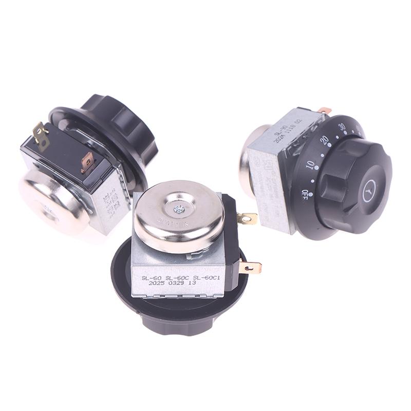 1 шт. 60/90/120 мин. Переключатель-таймер с ручкой для микроволновой печи со звонком, механический переключатель времени, детали для духовки, шкафа для подогрева, дезинфекционного шкафа