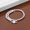 Copper Bracelets  fashion Jewelry charm women Chain lady wedding 6MM beads  factory price