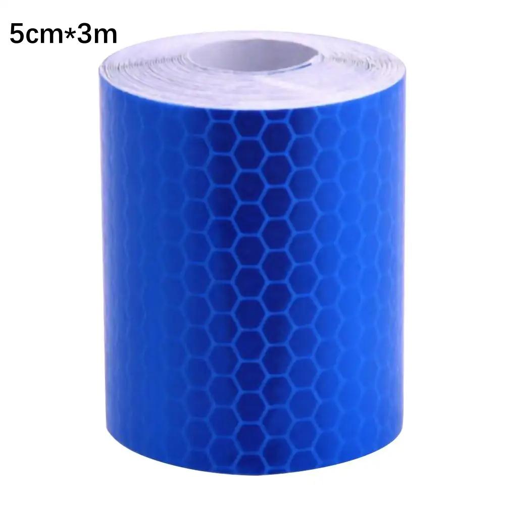 Автомобильная светоотражающая лента 3 м/1 м, предупреждающая наклейка для автобезопасности, защитная лента-отражатель, пленка для грузовиков, авто наклейки для мотоциклов