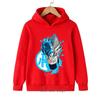Dragon Ball Goku Ultra Instinct Blue Print Hoodie Kids Boys Girls Pullover Hooded Sweatshirt Anime Children Streetwear Tops
