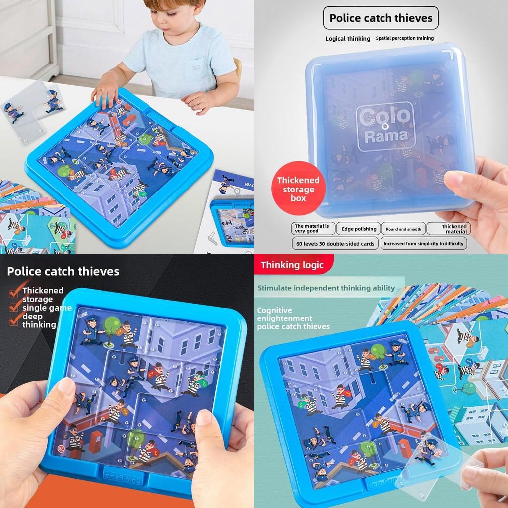 Пазл для детей Полицейская погоня Вор Стратегическая игра для детей