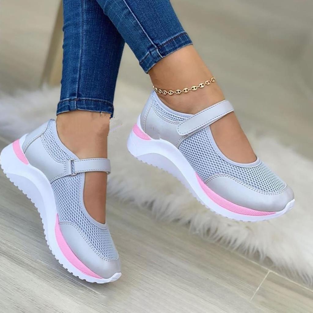 Мягкие кожаные бабушкины туфли с круглой головкой и неглубоким носком, женская обувь