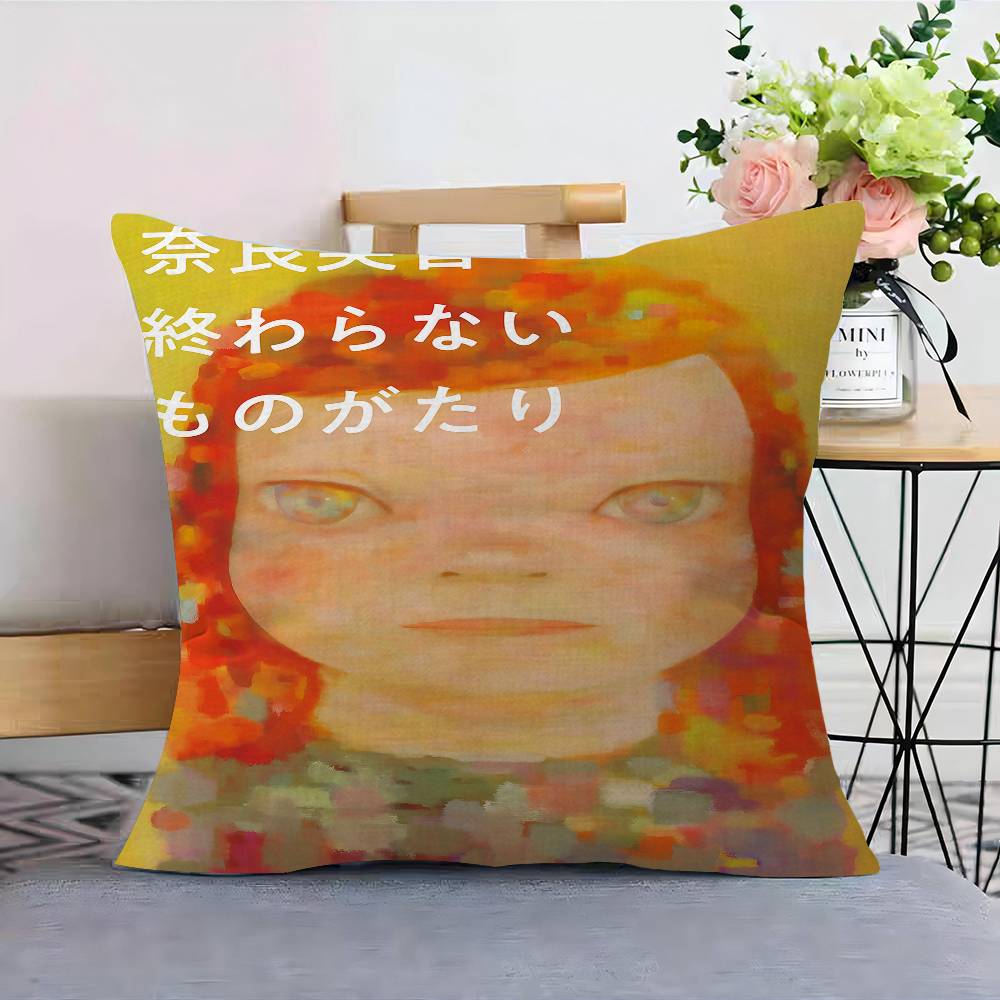 Y-YoshitomoS-Nara Pillowcases Home Bedding Decorative Pillow Cover Wedding Super Soft Pillow Case