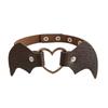 Punk Heart Bat Leather Choker Necklace - Trendy Halloween & Christmas Neckband