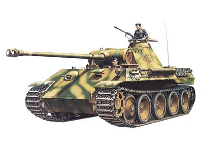 Tamiya Военно-миниатюрная серия 65 Немецкий армейский средний танк «Пантера» Пластиковая модель 35065 1/35 №