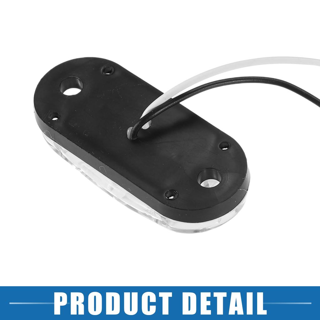 A ABSOPRO Front Rear Side Marker Lights, Waterproof Outdoor Oval Position Lamp for Truck,