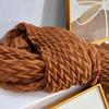 Retro Crumpled Solid Color Pleated Autumn and Winter Scarf Versatile New Skin-friendly and Comfortable Atmosphere Soft Waxy Warm Scarf