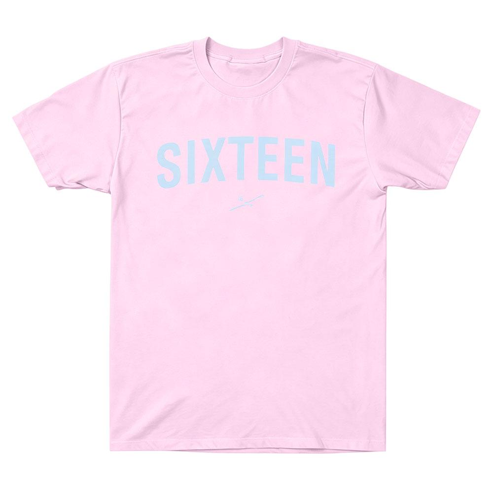 SIXTEEN TEE Merch T Shirts Simple Letter Print Tshirt Fashion Casual Cotton Short Sleeve O Neck Tops