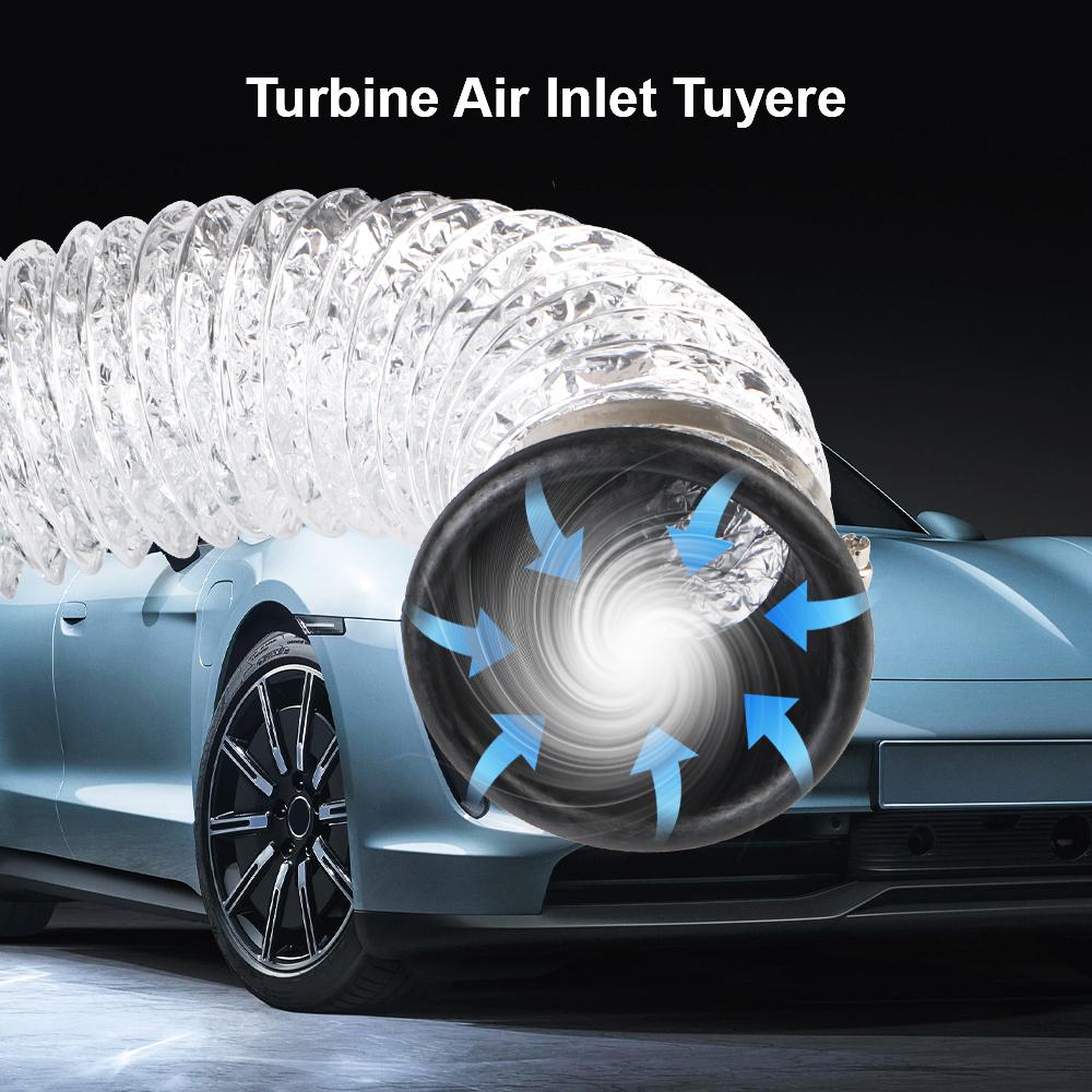 Автоаксессуары Набор воздухозаборных патрубков Комплект воздуховодных трубок Турбо воздухозаборник Круглые/Квадратные насадки Универсальная система воздухозаборника переднего бампера автомобиля