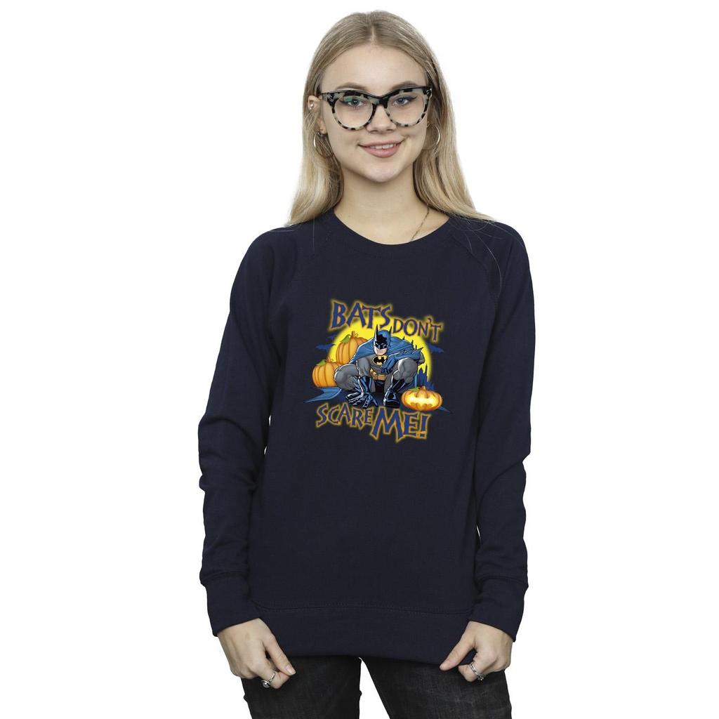 DC Comics Womens/Ladies Batman Bats Don´t Scare Me Sweatshirt