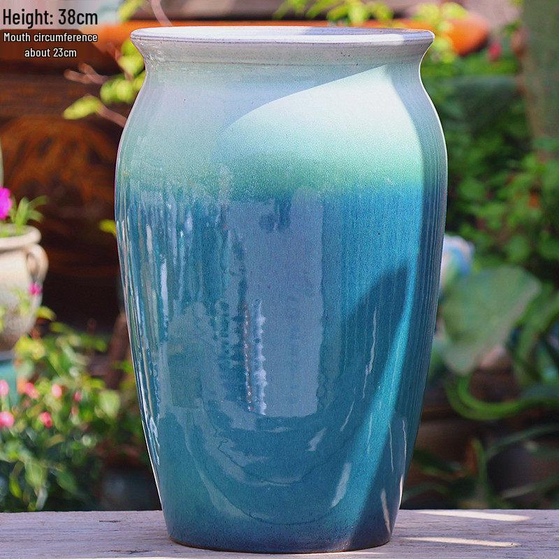 Большой керамический горшок ручной работы для суккулентов и орхидей - Дышащий, Грубозернистый глиняный горшок для бонсай