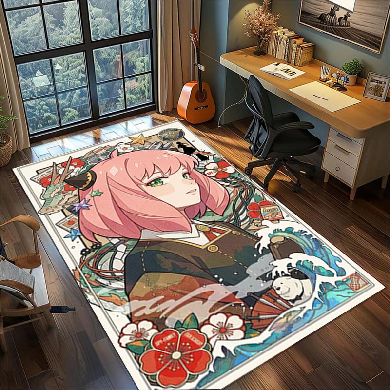 "Spy × Family" Floor Mat Rug Non Slip Washable Large Area Carpet Home Bedroom Decor—kwq96
