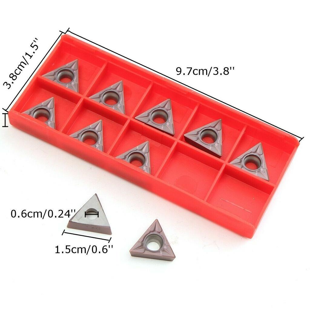 10pcs TCMT16T308 TCMT32.52 Carbide Insert Lathe Tool Turning Indexable Bits