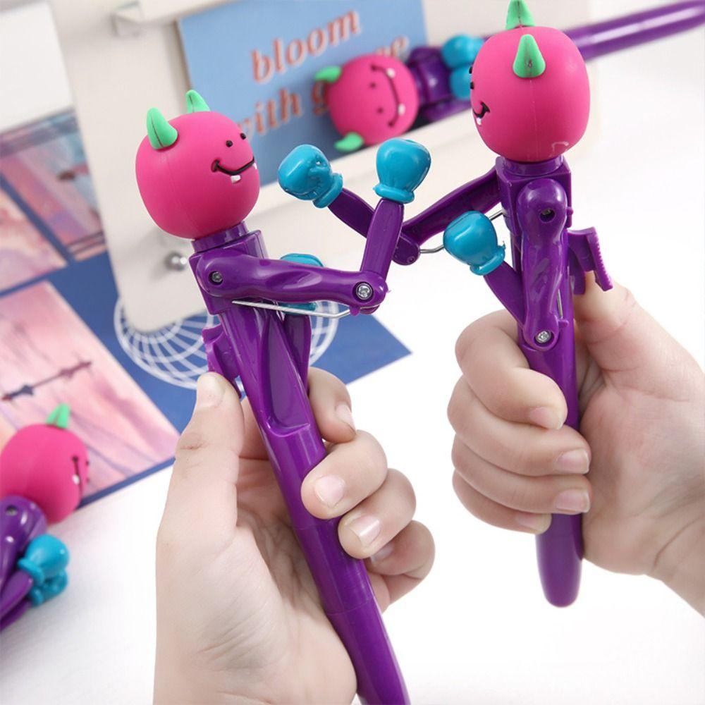 Boring Fun Mechanism Fist Pen Signature Boxing Fighting Pen Cute Interactive Boxing Pen Stationery