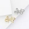 Fashion Exquisite Copper Zircon Bow Brooch Light Luxury Women'S Dress Shawl Corsage Jewelry Pin