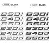 Car 3D ABS Trunk Letters Logo Badge Emblem Styling Decals Sticker For BMW 6 Series 630i 640i 650i 630d 640d 650d E63 E64 F06