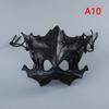 Skull Mask Party Long Teeth Demon Skeleton Half Face Mask Wolf Dragon Tiger Houjuu Nue Mask Cosplay Halloween Costume Props