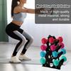 4-Tier Dumbbell Rack Heavy Duty Weight Stand with Handle Space Saving A-Frame Metal Home Gym Workout Dumbbell Holder