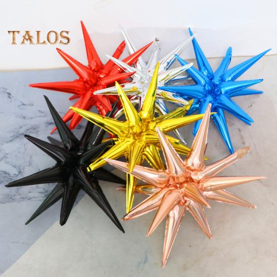 6 шт. Звездные шары 12-точечные звездные шары из фольги и майлара для свадебного юбилея, рождественского, новогоднего, дня рождения, вечеринки, принадлежностей