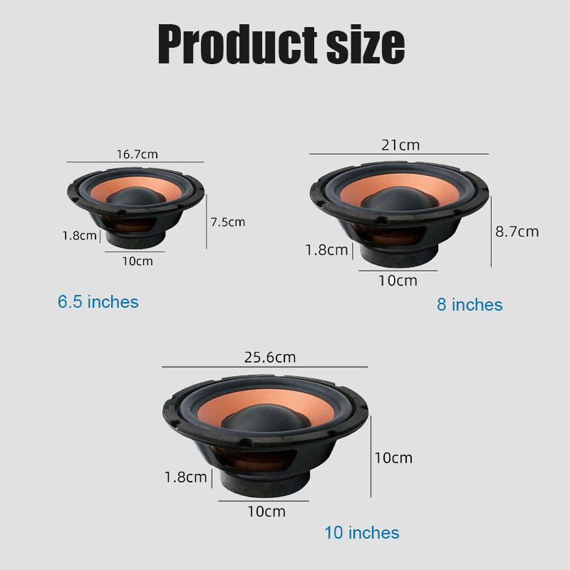 1pcs 6.5/8/10 Inch Car Subwoofer High Power 35 Core 100 Magnetic Car Speakers Music Stereo Subwoofer Car Speaker Modification